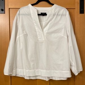 J Crew White Blouse